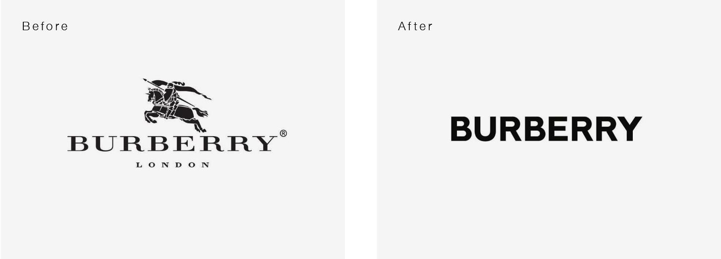 BURBERRYロゴデザインリニューアル