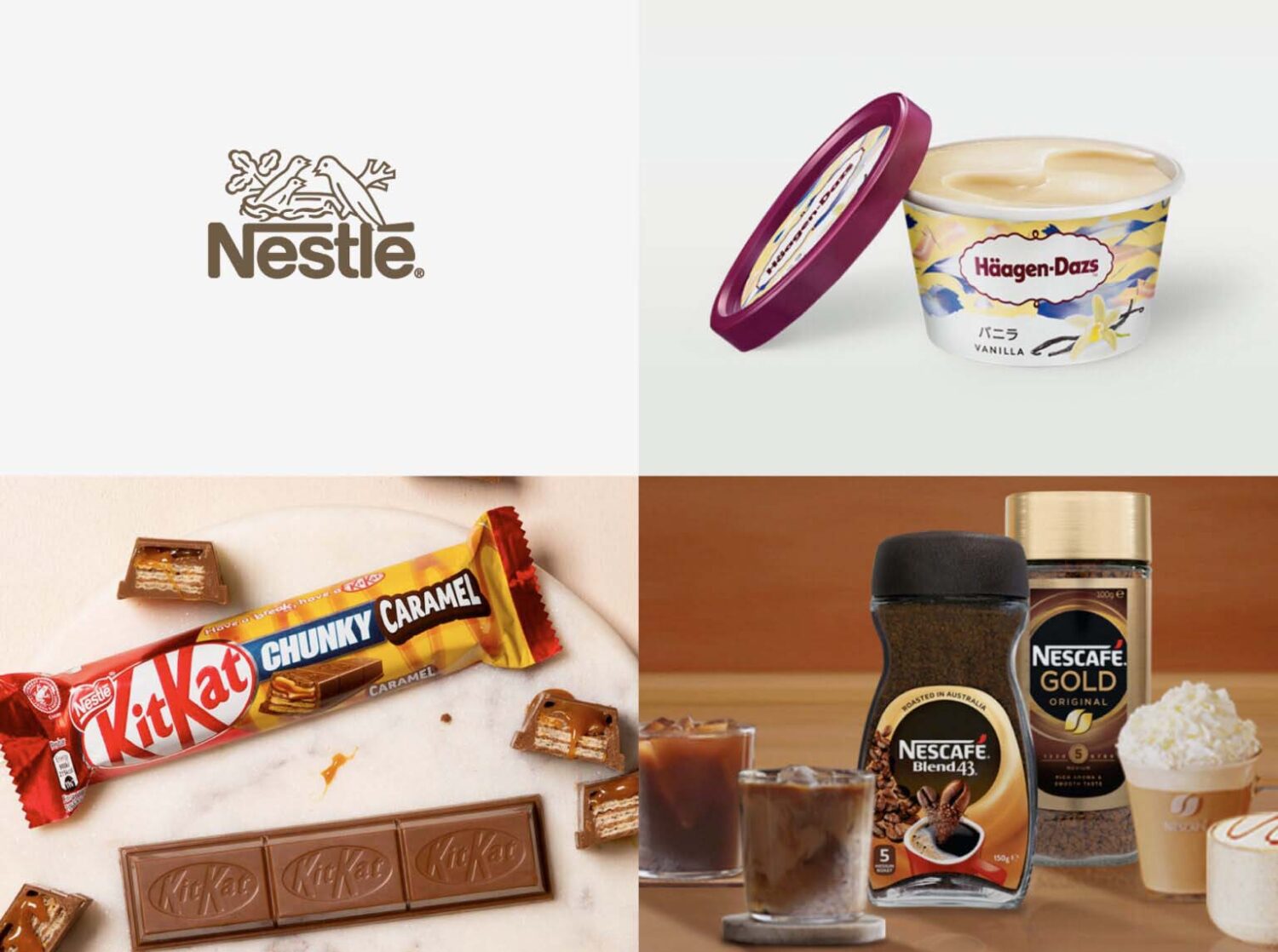 NESTLEの企業ブランドと商品ブランド