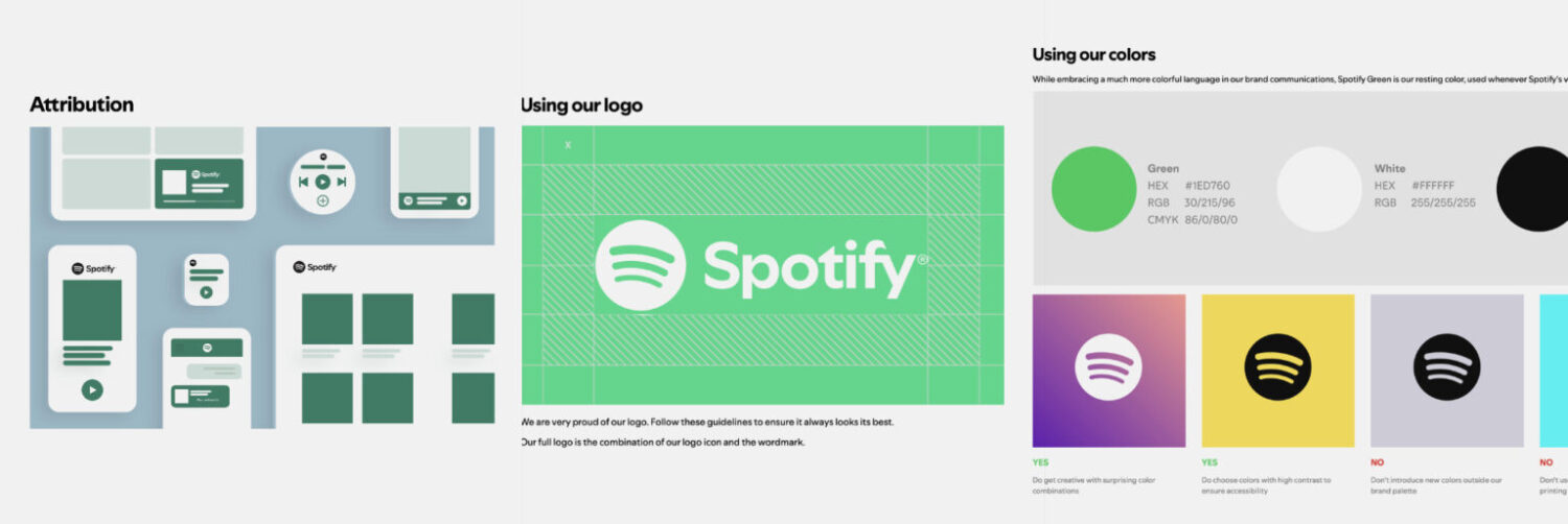 スポティファイのブランドガイドライン