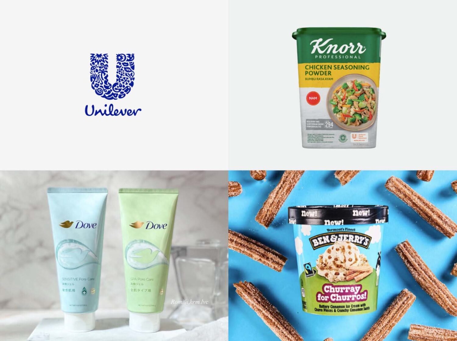 UNILEVERの企業ブランドと商品ブランド