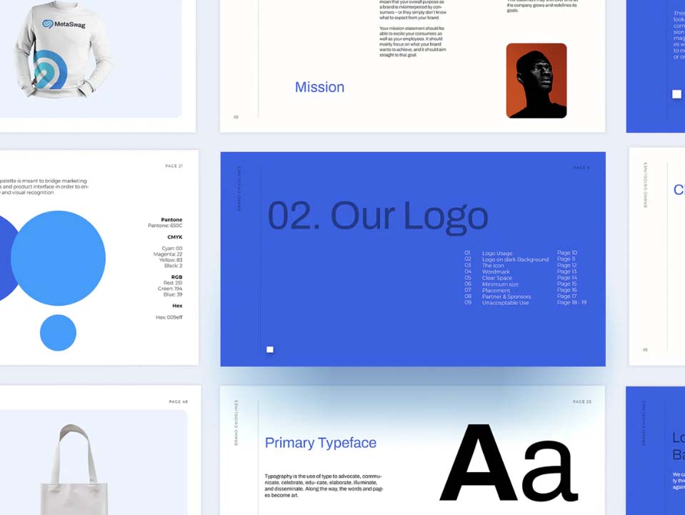 ブランドガイドラインの主な構成内容