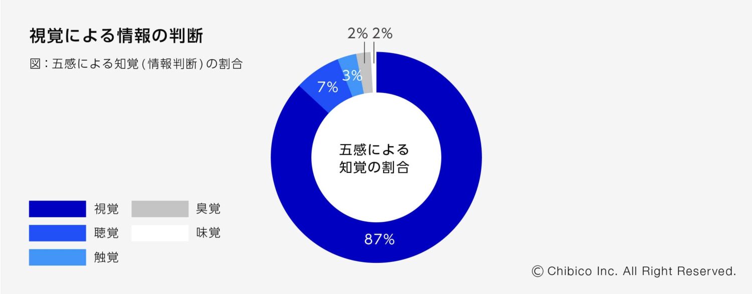 視覚による情報の判断