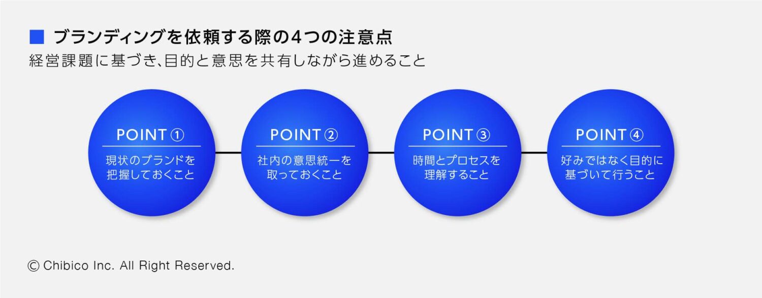 ブランディングを依頼する際の4つの注意点