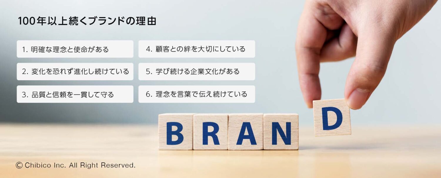  100年以上続くブランドの理由
