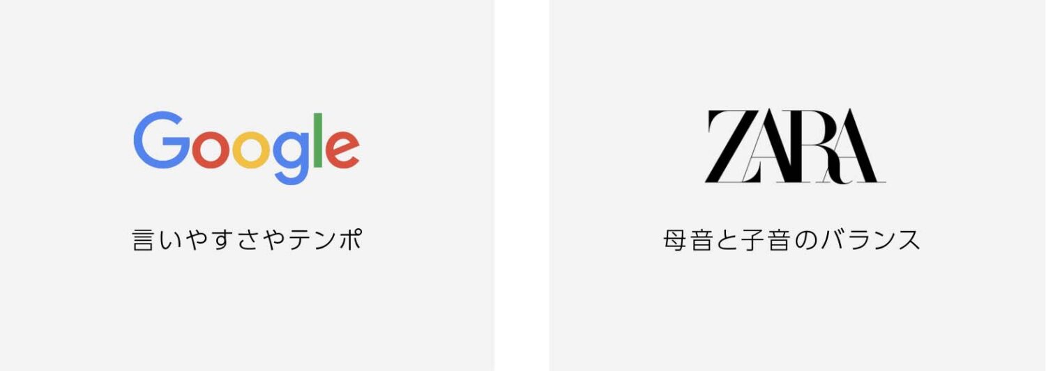 覚えやすく見た目にも印象があること