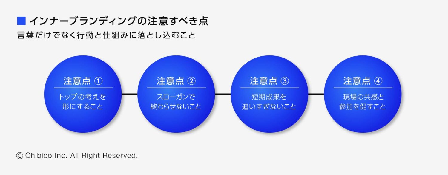 インナーブランディングの注意すべき点