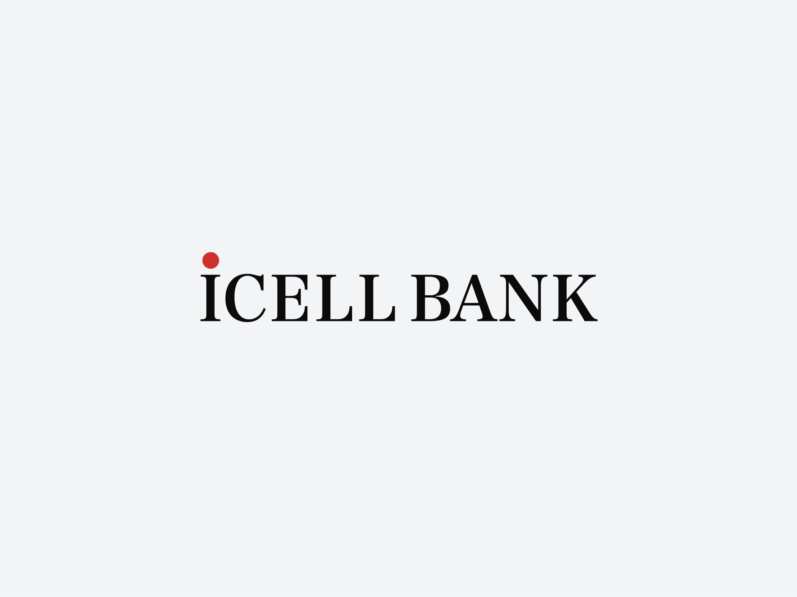iCELL BANKブランドロゴデザイン