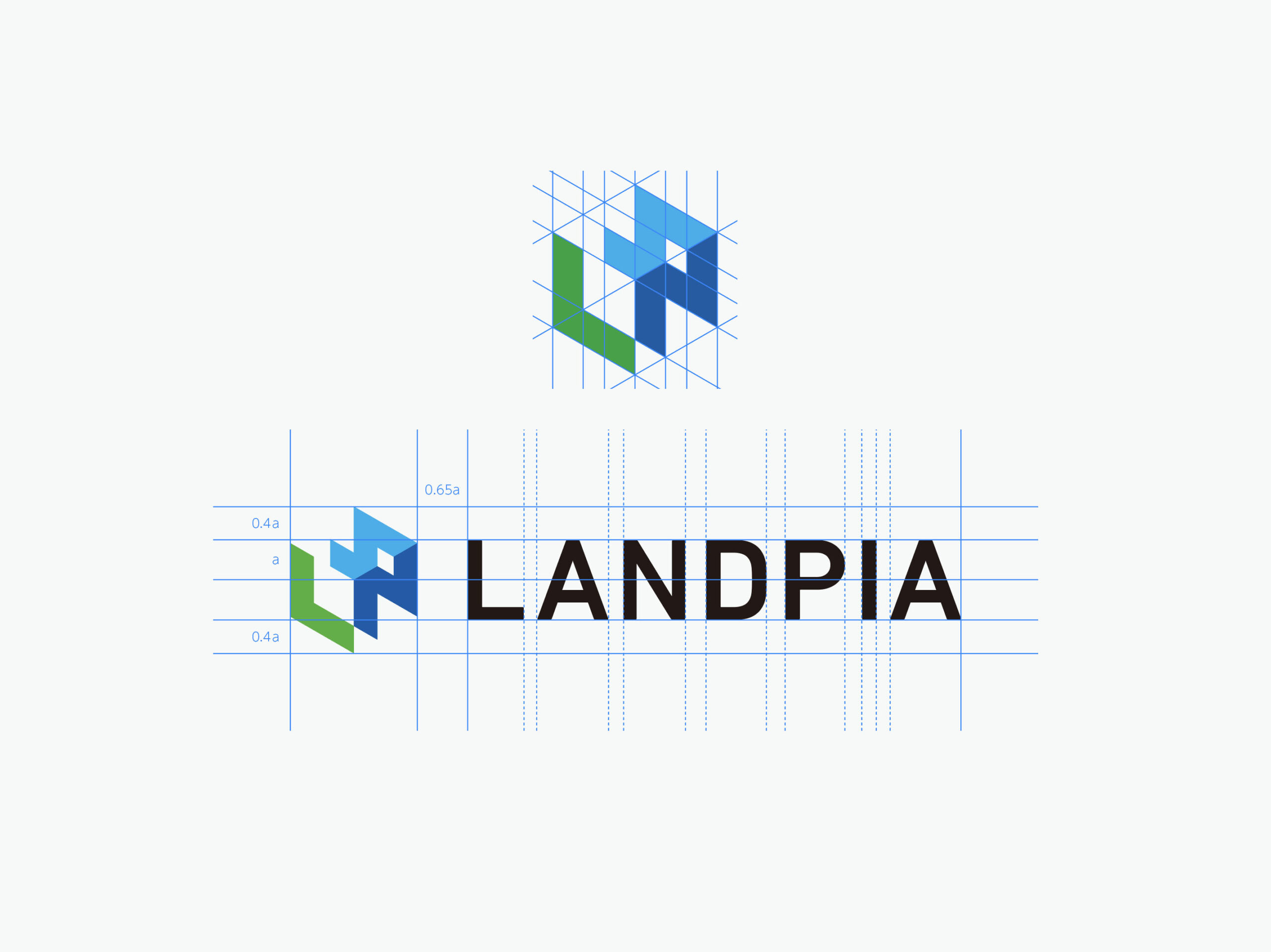 LANDPIAシンボルロゴデザイン図面２