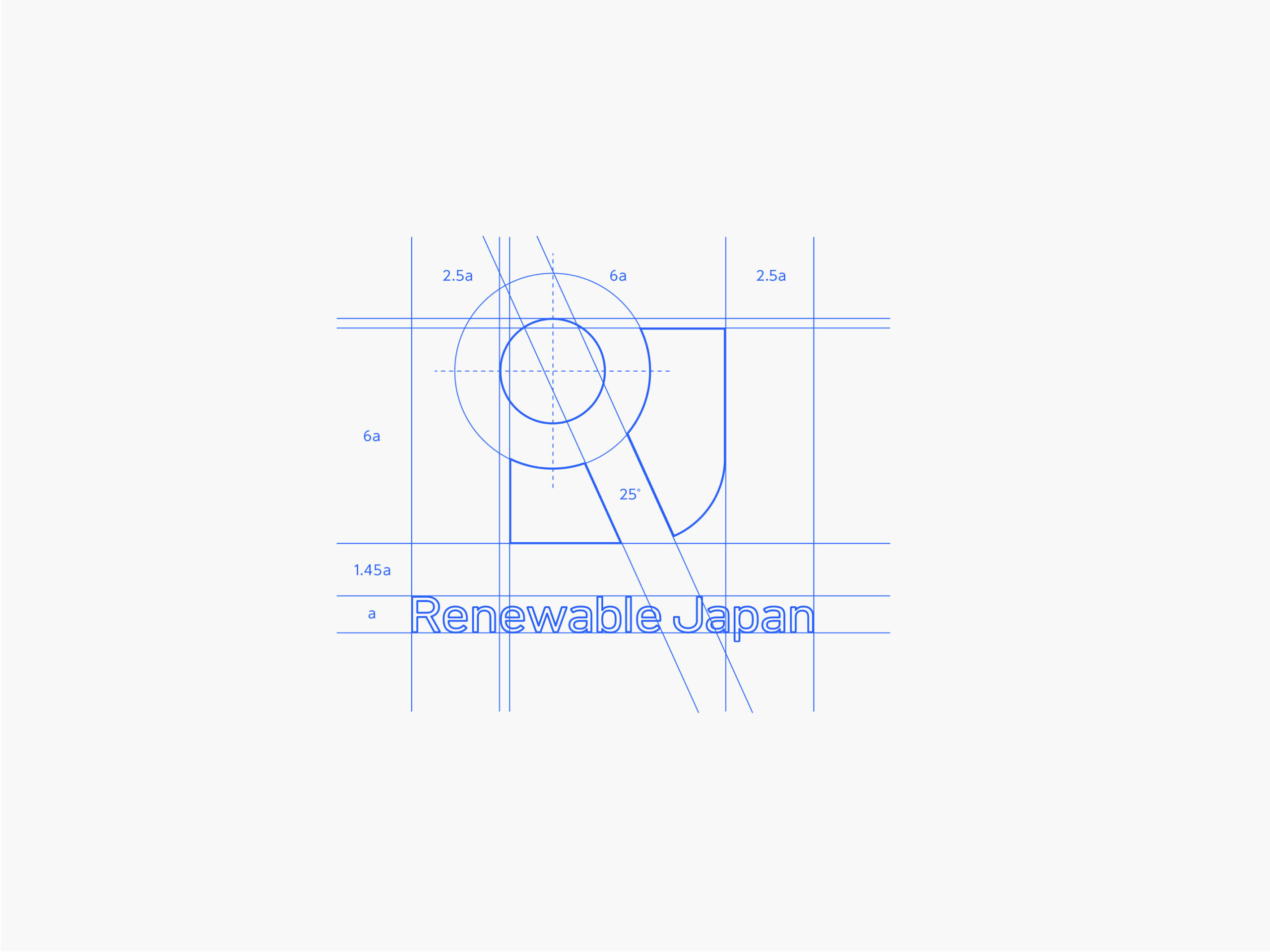 RenewableJapanシンボルロゴデザイン図面