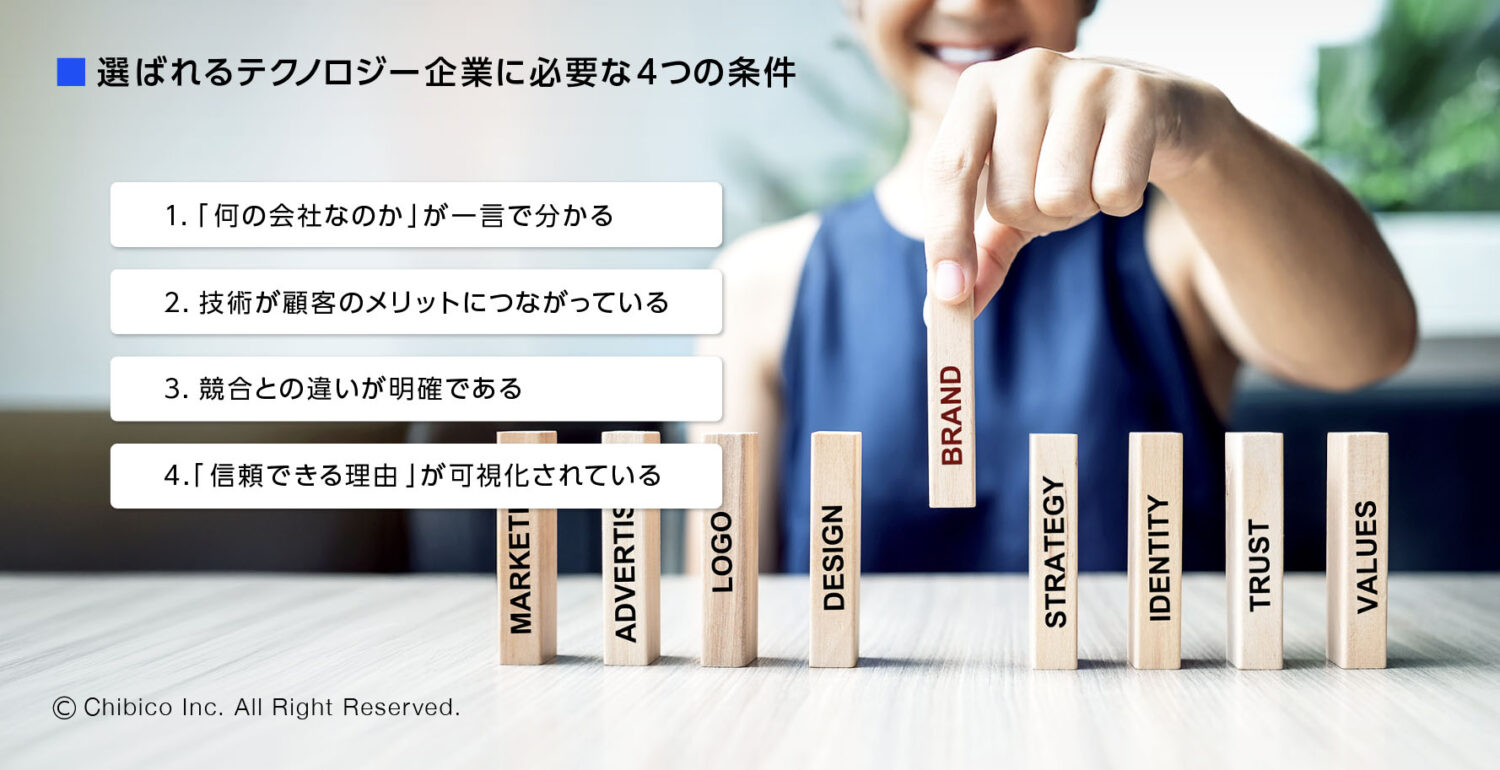 選ばれるテクノロジー企業に必要な4つの条件