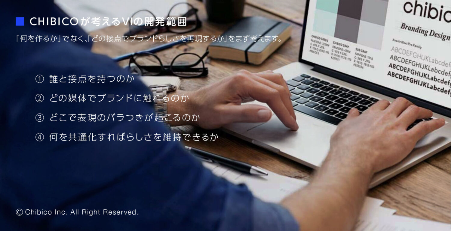 CHIBICOが考えるVIの開発範囲