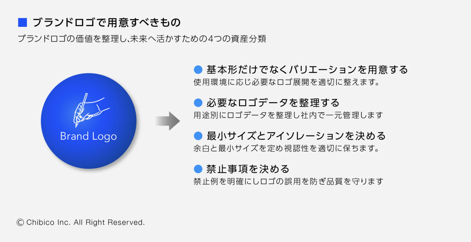 ブランドロゴで用意すべきもの