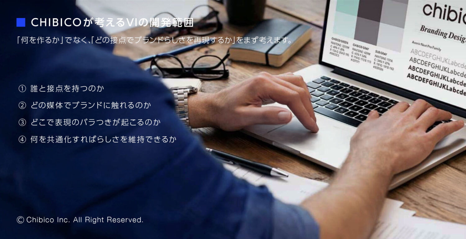 CHIBICOが考えるVIの開発範囲